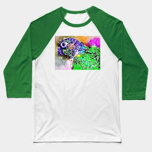 Watercolor Parrot Baseball T-Shirt